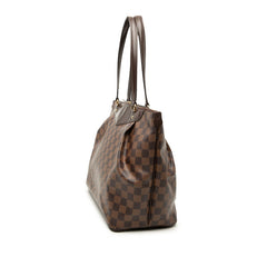 ルイ ヴィトン ダミエ ウェストミンスターGM トートバッグ ショルダーバッグ N41103 ブラウン PVC レザー レディース LOUIS VUITTON 【中古】