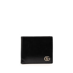 グッチ GGマーモント 二つ折り財布 428725 ブラック レザー メンズ GUCCI 【中古】