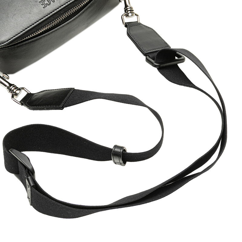 ヴェルサーチェ ショルダーバッグ ブラック ブルー レザー レディース VERSACE 【中古】