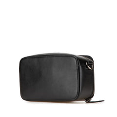 ヴェルサーチェ ショルダーバッグ ブラック ブルー レザー レディース VERSACE 【中古】