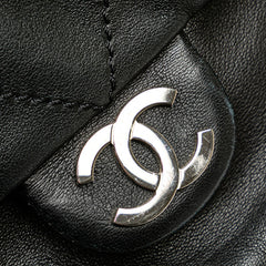 シャネル マトラッセ ココマーク ハンドバッグ ブラック ラムスキン レディース CHANEL 【中古】