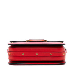 ヴァレンティノ ショルダーバッグ ピンク ワインレッド レザー レディース VALENTINO 【中古】