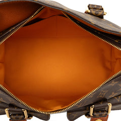 ルイ ヴィトン モノグラム マンハッタン ハンドバッグ ショルダーバッグ 2WAY M43481 ブラウン PVC レザー レディース LOUIS VUITTON 【中古】