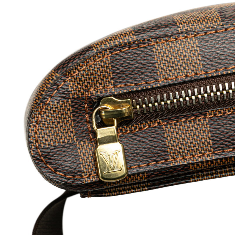 ルイ ヴィトン ダミエ ジェロニモス ボディバッグ ウエストバッグ N51994 ブラウン PVC レザー メンズ LOUIS VUITTON 【中古】