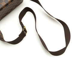 ルイ ヴィトン ダミエ ジェロニモス ボディバッグ ウエストバッグ N51994 ブラウン PVC レザー メンズ LOUIS VUITTON 【中古】