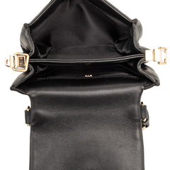 ヴェルサーチェ メデューサ ハンドバッグ ショルダーバッグ 2WAY ブラック レザー レディース VERSACE 【中古】