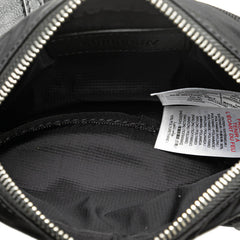 バーバリー ロゴプリント ボディバッグ ウエストバッグ ブラック ナイロン レディース BURBERRY 【中古】