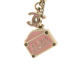 シャネル ヴィンテージ ココマーク 31 RUE CAMBON カンボン ネックレス ゴールド ピンク メッキ レディース CHANEL 【中古】