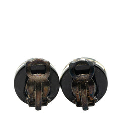 シャネル イヤリング ブラック ホワイト プラスチック レディース CHANEL 【中古】