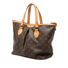 ルイ ヴィトン モノグラム パレルモPM ショルダーバッグ ハンドバッグ 2way M40145 ブラウン PVC レザー レディース LOUIS VUITTON 中古