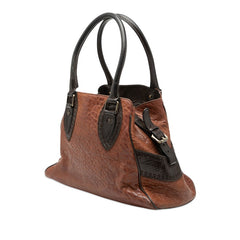フェンディ エトニコ ハンドバッグ 8BN157 ブラウン レザー レディース FENDI 【中古】