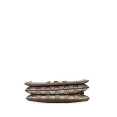 グッチ GGスプリーム ブロンディ ベルトバッグ ボディバッグ 703807 ベージュ ブラウン PVC レザー レディース GUCCI 【中古】