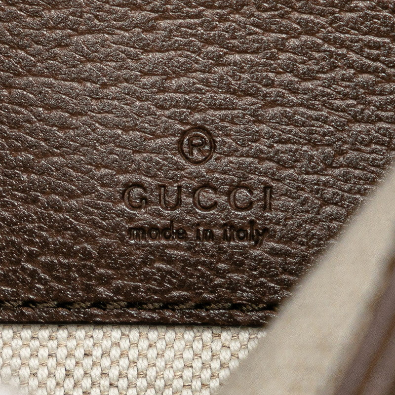 グッチ GGスプリーム ブロンディ ベルトバッグ ボディバッグ 703807 ベージュ ブラウン PVC レザー レディース GUCCI 【中古】