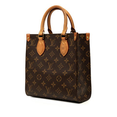ルイ ヴィトン モノグラム サックプラBB ハンドバッグ ショルダーバッグ 2WAY M46265 ブラウン PVC レザー レディース LOUIS VUITTON 中古