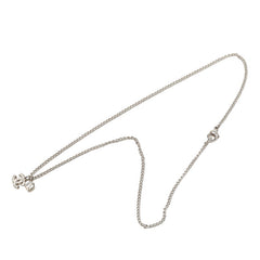 シャネル ココマーク ハートモチーフ ネックレス 03A シルバー メタル ラインストーン レディース CHANEL 中古