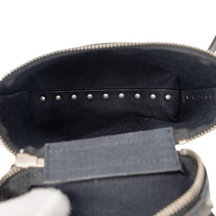 ヴァレンティノ ロックスタッズ ボディバッグ ブラック レザー レディース VALENTINO 【中古】