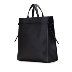 フェンディ ゴートゥー ショッパー Mサイズ トートバッグ ショルダーバッグ 2WAY 7VA583 ブラック レザー レディース FENDI 【中古】