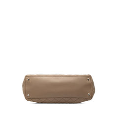 シャネル マトラッセ ココマーク チェーン トートバッグ ショルダーバッグ グレージュ ラムスキン レディース CHANEL 【中古】