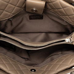 シャネル マトラッセ ココマーク チェーン トートバッグ ショルダーバッグ グレージュ ラムスキン レディース CHANEL 【中古】