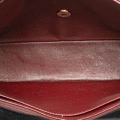 シャネル マトラッセ ココマーク チェーン ショルダーバッグ ブラック ラムスキン レディース CHANEL 【中古】