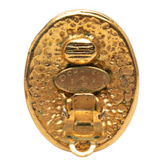 シャネル ヴィンテージ ココマーク オーバル イヤリング ゴールド メッキ レディース CHANEL 【中古】