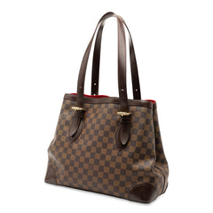 ルイ ヴィトン ダミエ ハムステッドMM ハンドバッグ トートバッグ N51204 ブラウン PVC レディース LOUIS VUITTON 【中古】