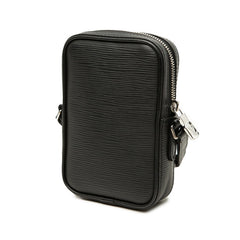 ルイ ヴィトン エピ LVサークル ダヌーブPM 斜め掛け ショルダーバッグ M55120 ノワール ブラック レザー メンズ LOUIS VUITTON 中古