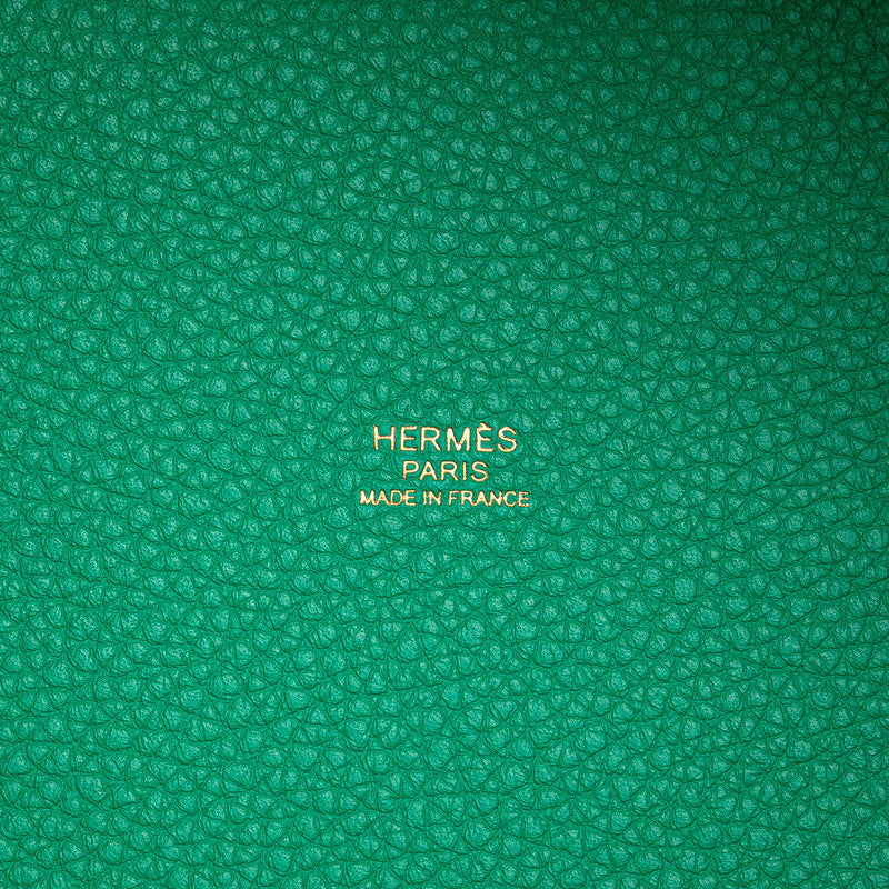 エルメス ピコタンロックPM ハンドバッグ グリーン ゴールド金具 トリヨンクレマンス レディース HERMES 【中古】