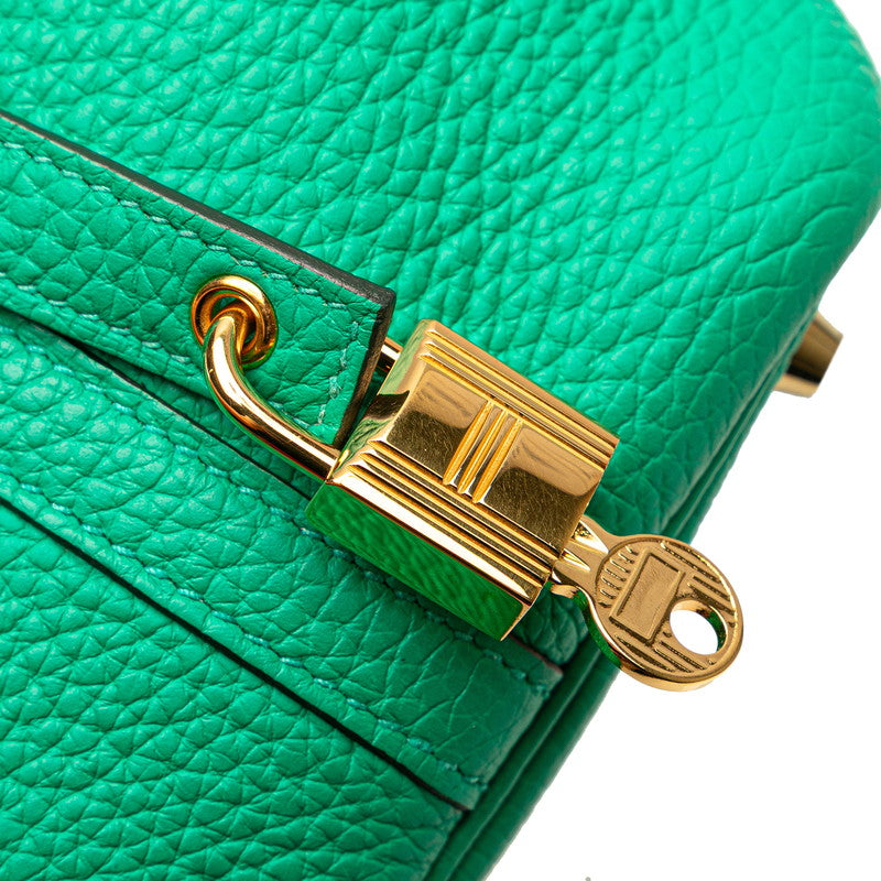 エルメス ピコタンロックPM ハンドバッグ グリーン ゴールド金具 トリヨンクレマンス レディース HERMES 【中古】