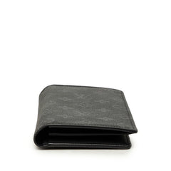ルイ ヴィトン モノグラム エクリプス ポルトフォイユ ブラザ 長財布 M61697 ブラック PVC レザー メンズ LOUIS VUITTON 【中古】