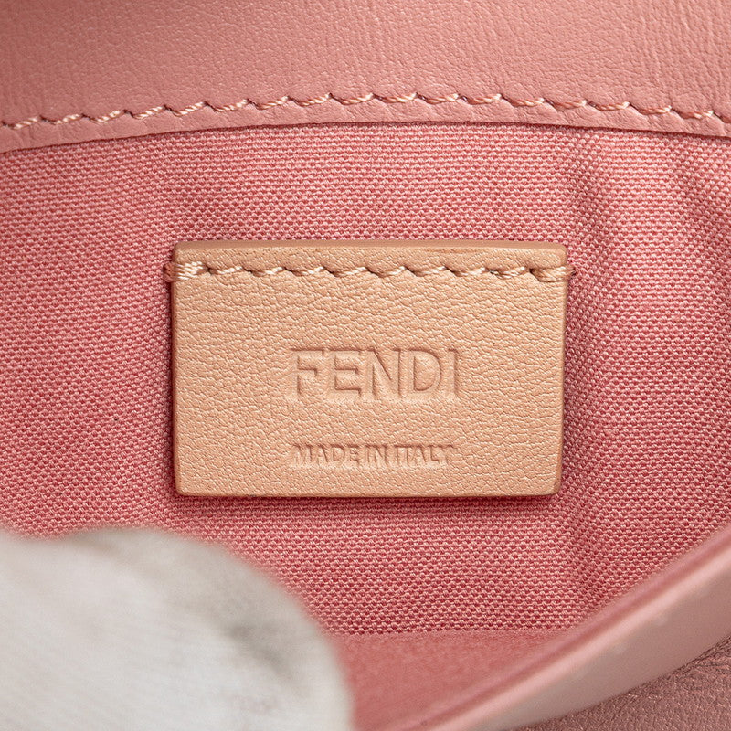 フェンディ ヒプノタイズ チェーン ショルダーバッグ ウォレットバッグ 8M0346 ピンク マルチカラー レザー レディース FENDI 【中古】