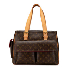 ルイ ヴィトン モノグラム ミュルティプリ シテ ハンドバッグ ショルダーバッグ M51162 ブラウン PVC レザー レディース LOUIS VUITTON 【中古】