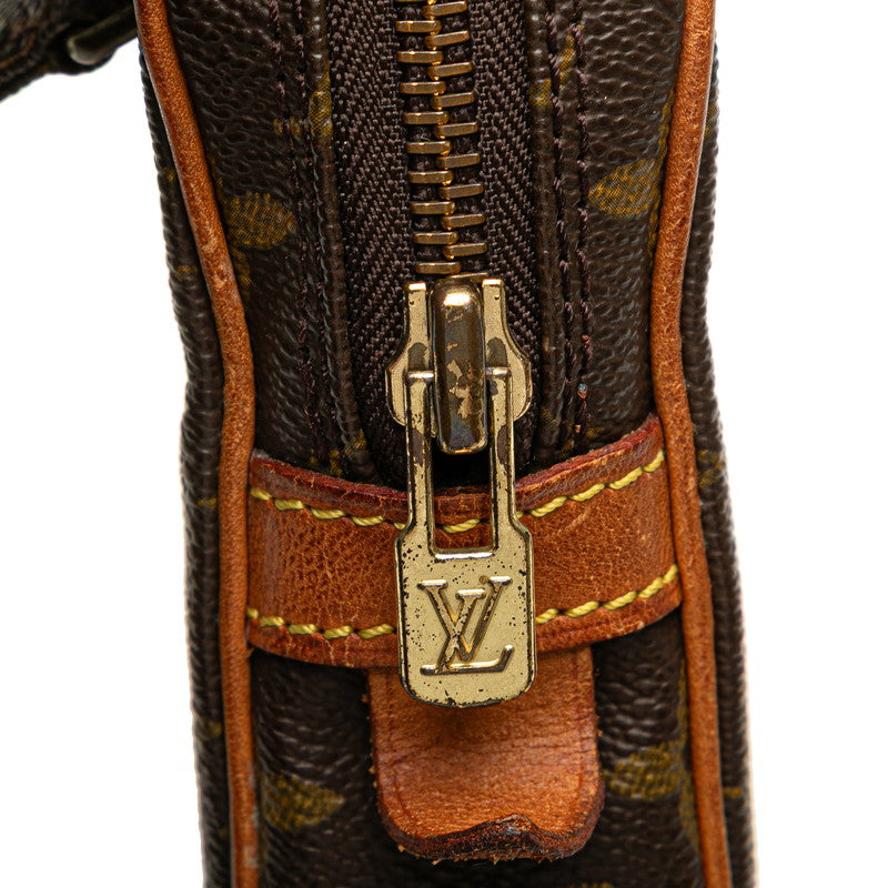 ルイ ヴィトン モノグラム ポシェット マルリーバンドリエール ショルダーバッグ M51828 ブラウン PVC レザー レディース LOUIS VUITTON 【中古】