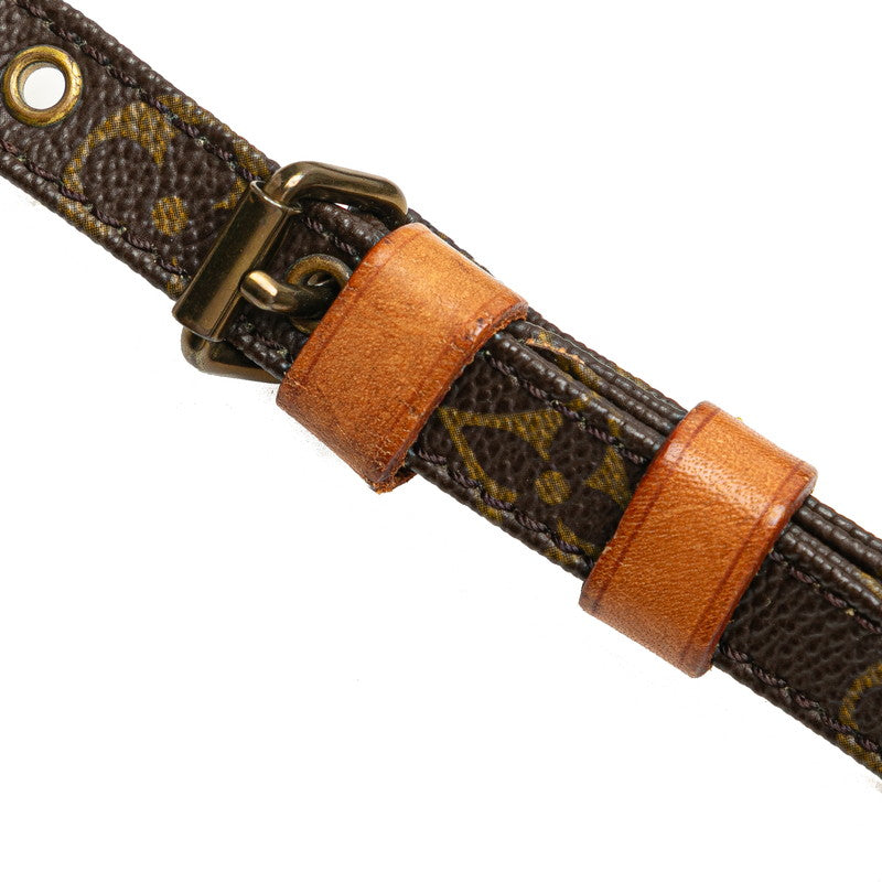 ルイ ヴィトン モノグラム ポシェット マルリーバンドリエール ショルダーバッグ M51828 ブラウン PVC レザー レディース LOUIS VUITTON 【中古】