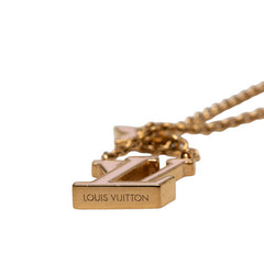 ルイ ヴィトン モノグラム フラワー コリエ LV アイコニック ネックレス M01215 ゴールド ピンク メッキ エナメル レディース LOUIS VUITTON 【中古】