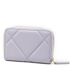 シャネル ココマーク マトラッセ シャネル19 カードケース パスケース ラウンドファスナー パープル ラムスキン レディース CHANEL 【中古】