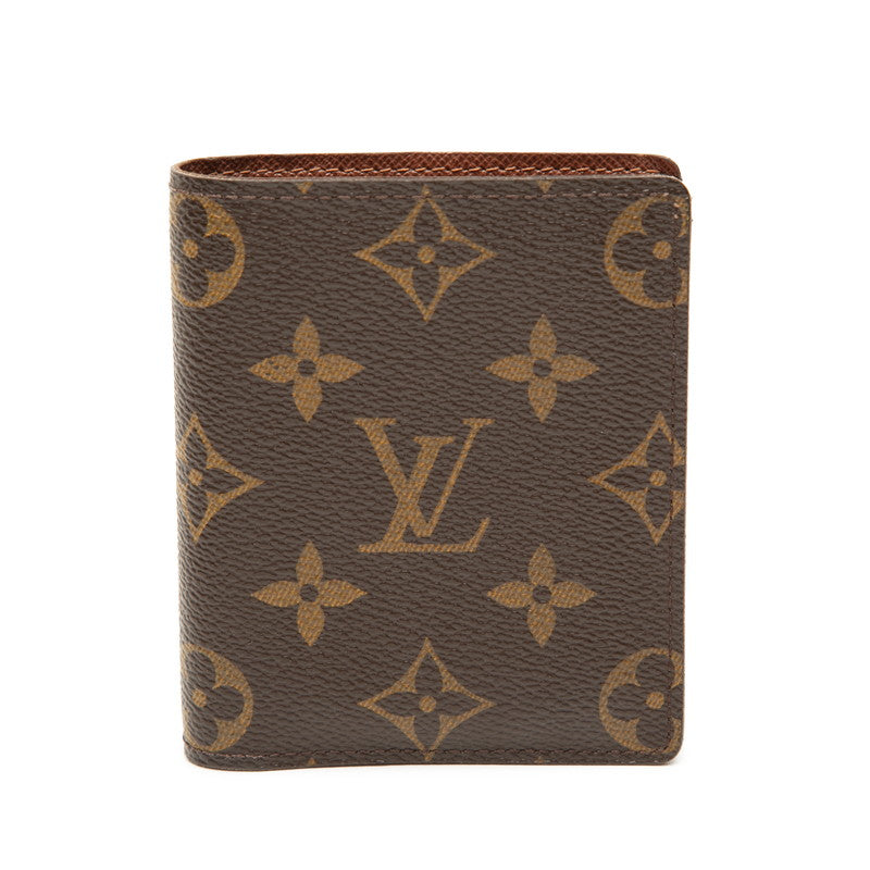 ルイ ヴィトン モノグラム ポルトフォイユマジェラン 二つ折り財布 M60045 ブラウン PVC レザー レディース LOUIS VUITTON 【中古】