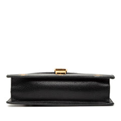 グッチ ビー スター シルヴィ ハンドバッグ 524405 ブラック マルチカラー レザー レディース GUCCI 【中古】