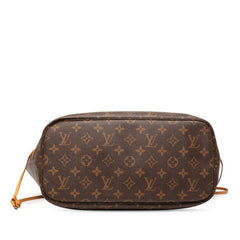 ルイ ヴィトン モノグラム ネヴァーフルMM トートバッグ M41177 ブラウン PVC レザー レディース LOUIS VUITTON 【中古】
