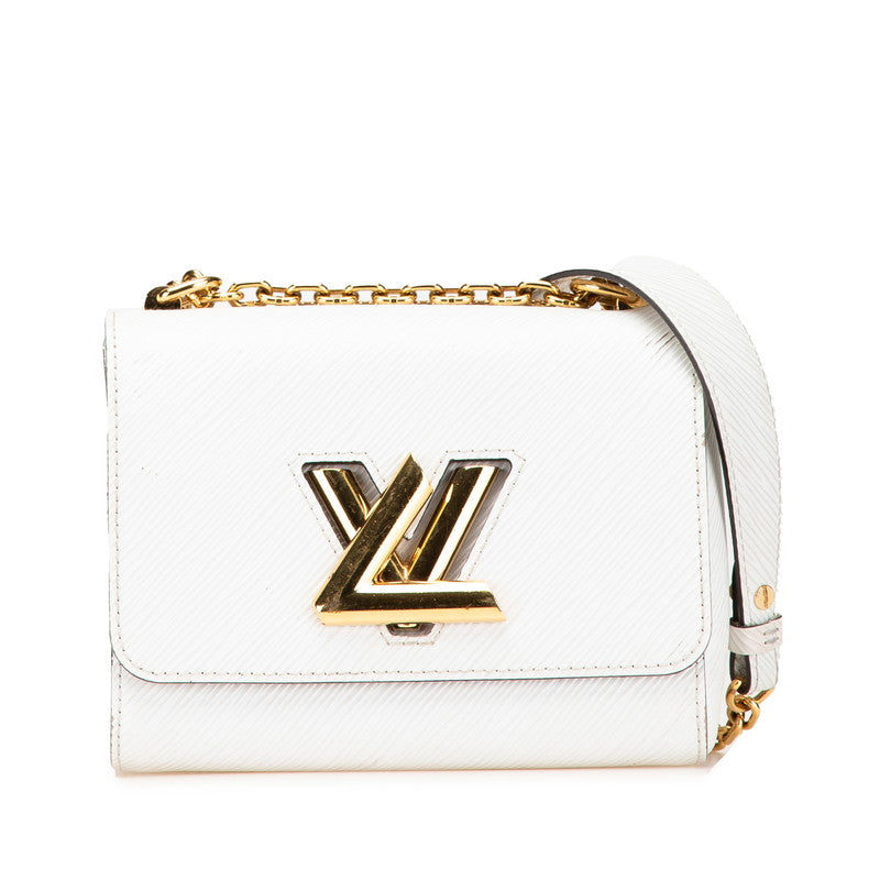 ルイ ヴィトン エピ ツイストPM 斜め掛け チェーン ショルダーバッグ M59886 ホワイト レザー レディース LOUIS VUITTON 中古