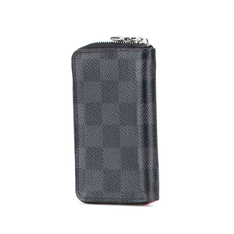ルイ ヴィトン ダミエグラフィット ジッピーコインパース コインケース N63076 ブラック PVC レザー メンズ LOUIS VUITTON 【中古】