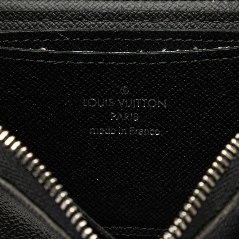 ルイ ヴィトン ダミエグラフィット ジッピーコインパース コインケース N63076 ブラック PVC レザー メンズ LOUIS VUITTON 【中古】