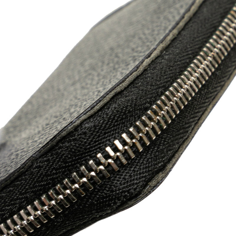 ルイ ヴィトン ダミエグラフィット ジッピーコインパース コインケース N63076 ブラック PVC レザー メンズ LOUIS VUITTON 【中古】