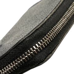 ルイ ヴィトン ダミエグラフィット ジッピーコインパース コインケース N63076 ブラック PVC レザー メンズ LOUIS VUITTON 【中古】