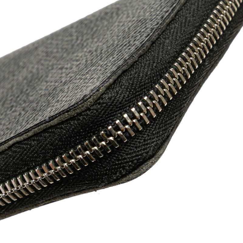 ルイ ヴィトン ダミエグラフィット ジッピーコインパース コインケース N63076 ブラック PVC レザー メンズ LOUIS VUITTON 【中古】