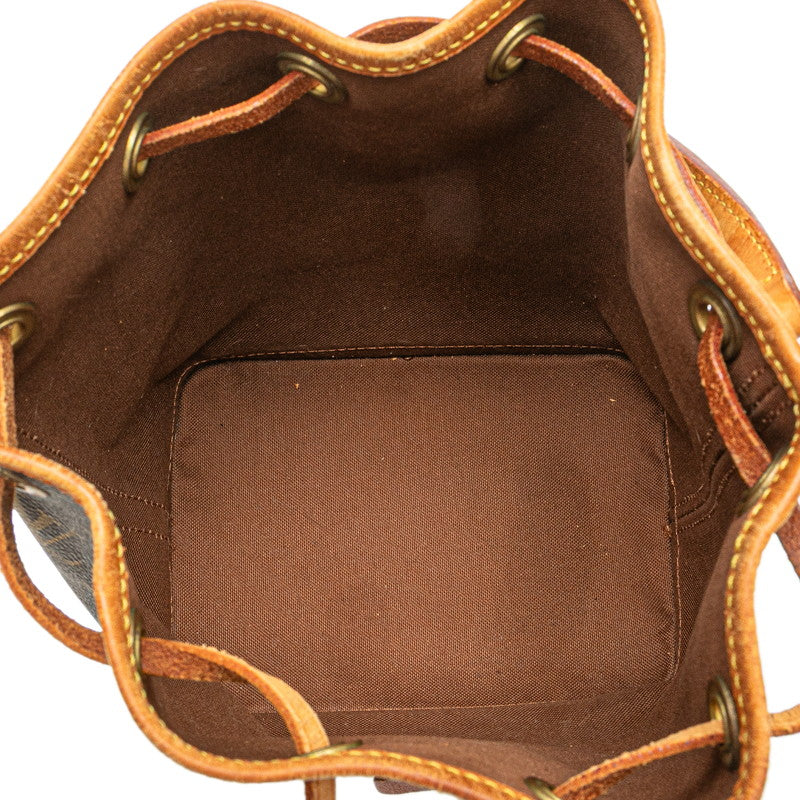 ルイ ヴィトン モノグラム ミニ ノエ ハンドバッグ M42227 ブラウン PVC レザー レディース LOUIS VUITTON 【中古】