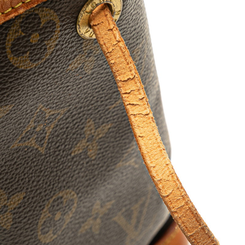 ルイ ヴィトン モノグラム ミニ ノエ ハンドバッグ M42227 ブラウン PVC レザー レディース LOUIS VUITTON 【中古】