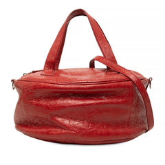 バレンシアガ エアホーボー ハンドバッグ ショルダーバッグ 2WAY 466844 レッド レザー レディース BALENCIAGA 中古