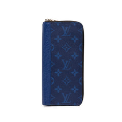 ルイ ヴィトン モノグラム タイガラマ ポルトフォイユ ブラザ 長財布 M30297 コバルト ブルー PVC レザー メンズ LOUIS VUITTON 中古