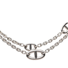 エルメス シェーヌダンクル ファランドール 120 ロング ネックレス SV925 シルバー レディース HERMES 【中古】